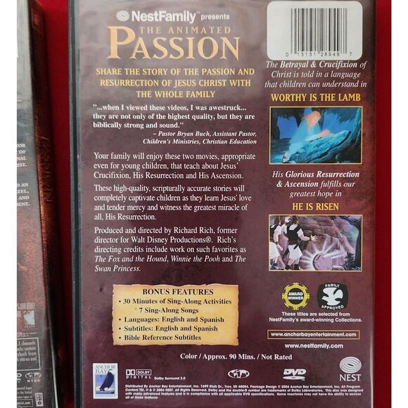 The Passion of the Christ (DVD, 2004) Lot w/Childrens Animated +The Testaments - Picture 7 of 8